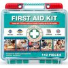 General Medi 110 Pieces Small First Aid Kit - HardCase First Aid Box - Contains Premium Medical Supplies for Travel, Home, Office, Vehicle, Camping, Workplace & Outdoor