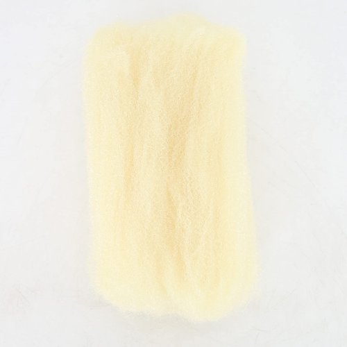 BTWTRY Afro Kinkys Bulk Synthetic Hair 1 Pack/50g Bleach Blonde Kinky Bulk Afro Hair for Dreads Afro Bulk Hair for Locs Hair Extensions (#613 Color)