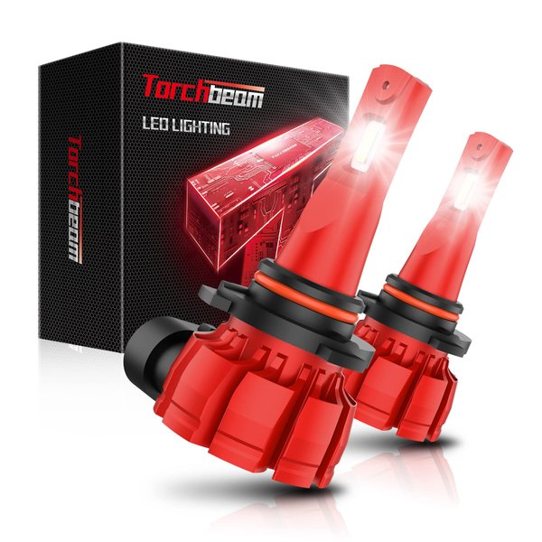 Torchbeam H10/9145/9140 LED Fog Light Bulbs, 6000K Xenon White 6000 Lumens 370% Super Brighter Fog Lights DRL Replacement Lights for Cars, Plug and Play, Pack of 2