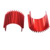 3Pack Vgoohobby Aluminum 370 380 Brushless Brushed Electric Motor Heat Sink Heatsink Cooling Compatible with 1/16 1/18 HSP HPI Wltoys Himoto Redcat Traxxas 1/16 RC Car Boat Truck (Red)
