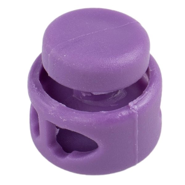 Paracord Planet Double Barrel Cord Lock Draw String Toggle Stopper – Choose from 5, 10, and 20 Pack Sizes (Purple, 5 Pack)