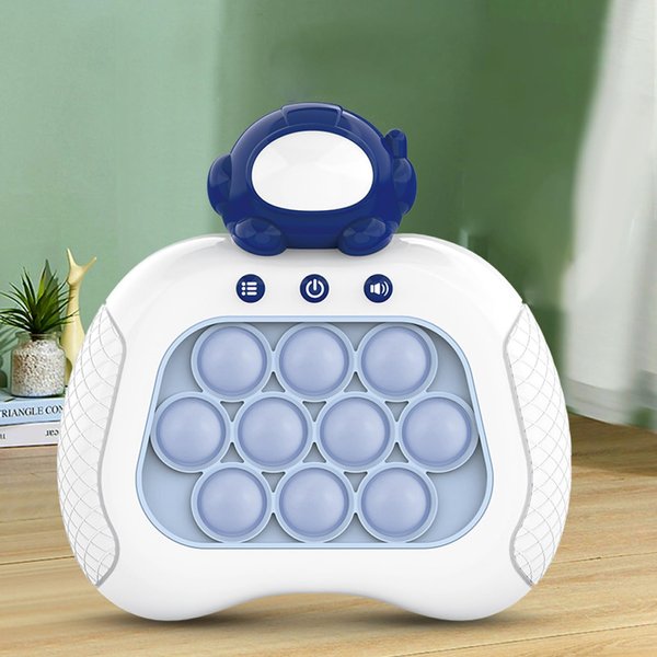 Fast Push Game Fidget Toys Pop Game Handheld Bubble Game Light-up Pop Toy for Boys, Girls and Adults Birthday Gift (Astronaut)