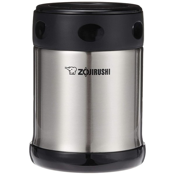 Zojirushi Steel Food Jar, 11.8-Ounce, Black/Stainless