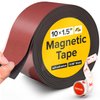 Super Sticky Magnetic Tape (10 feet x 1.5 inch) - Stong Magnet Strip with Adhesive Backing for DIY & Crafts - Easy to Cut and Mount on Fridges, Whiteboards & More