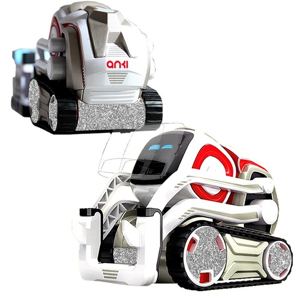 IPG for Cozmo Robot Face Screen Guard Decoration KIT Include Wheels&Body Set 7 Units Decals+2 Units Screen Protector (White Glitter)