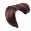 Sew in Hair Extensions Real Human Hair,Hand Tied Weft Hair Extensions Human Hair Bundles 18 Inch 100G Dark Brown Balayage Auburn Brown Hair Extensions Real Human Hair Weft Sew in Hair Extensions
