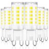 winshine G9 LED Bulb T4 Chandelier Light Bulbs 5000K Daylight, 4W (40W Halogen Replacement) G9 Bi Pin Ceramic Base, 120V AC 360°Beam Angle for, Barthroom Lamp, Crystal Wall Lamp Not-Dimmable 6 Pack