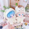 niannyyhouse 20cm Plush Doll Clothes Cat Hat Woolen Thread Onesies 8in Doll Accessories (B)