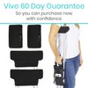 Vive Crutch Pads, Bag, & Hand Grips (5 PCS) - Crutches for Adults Armpit Padding, Hand Grips, Accessories Pouch - Soft Tips Medical Padded Handles, Accessories for Kids, Men, Women - Lightweight