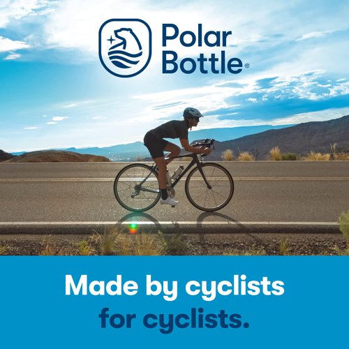 Polar Bottle Breakaway Insulated Water Bottle - BPA Free, Cycling & Sports Squeeze Bottle (Bolt - Charcoal, 20 oz) - 2 pack
