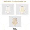 Royal Designs Flare Bottom Outside Corner Scallop Bell Lamp Shade, Beige, 5" x 13" x 8.75"