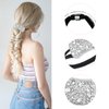 4Pcs Rhinestone Hair Ties Ponytail Holder, Fashion Elastic Crystal Hair Ties for Thin Thick Hair, Rhinestone Hair Accessories Hair Bands for Women Girls