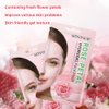 12-Pack Hydrogel Collagen Mask for Face, Instant Brightening Hydrating Face Mask Sheet Mask for Firming, Elasticity Improvement with Rose Petal