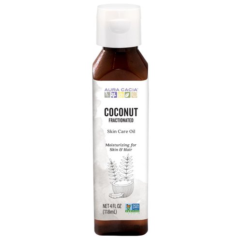 Aura Cacia Fractioned Coconut Oil Skin Care Oil, 4 Fl Oz