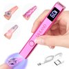 SAVILAND Handheld U V Nail Light for Nails: 12W Nail Lamp Fast Curing 2024 LCD Display Screen LED Light for Gel Nail Portable Mini U V Light Nail Dryer For Gel Polish Flash Cure Lamp Home DIY Self Use
