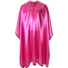 Pelocapa Salon Styling Capes for Clients, Hair Dye Cutting Capes with Elastic Hooks, Waterproof Light Weight Satin Sheen Styling Cape Barber Gown for Stylist, 63”*56”(Pink)