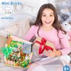 PinkBee Friends Flowers House Building Block Sets, Girls Mini Garden Greenhouse Apartment Micro Friendship Dreamhouse Bricks Kits Christmas Xmas Birthday Gifts for Adults Kids 8-12 6-12 7-9