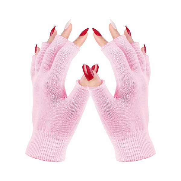 Melodysusie Moisturizing Gloves Fingerless Gloves for Women Moisture Gloves Soft Moisturizing Gloves Overnight for Dry Rough and Cracked Hands, Size S (L*W: 6.7in*3.8in)