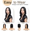 SEGO Hair Toppers for Women Real Human Hair No Bangs 130% Density 10 * 12CM Silk Base 100% Remy Human Hair Clip in Top Wiglet Hair Pieces for Thinning Hair-6 Inch Jet Black