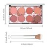 KYDA 8 Colors Face Blush Palette, Natural Matte Blush Palette, Smooth Blendable Powder Blush, Multiuse Makeup Palette, by Ownest Beauty