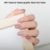 Semi Cured Gel Nail Strips, Gel Nail Polish Stickers Works with Any Nail Lamps Salon-Quality Long Lasting UV Gel Wraps for Women (Mermaid Legend Q27)