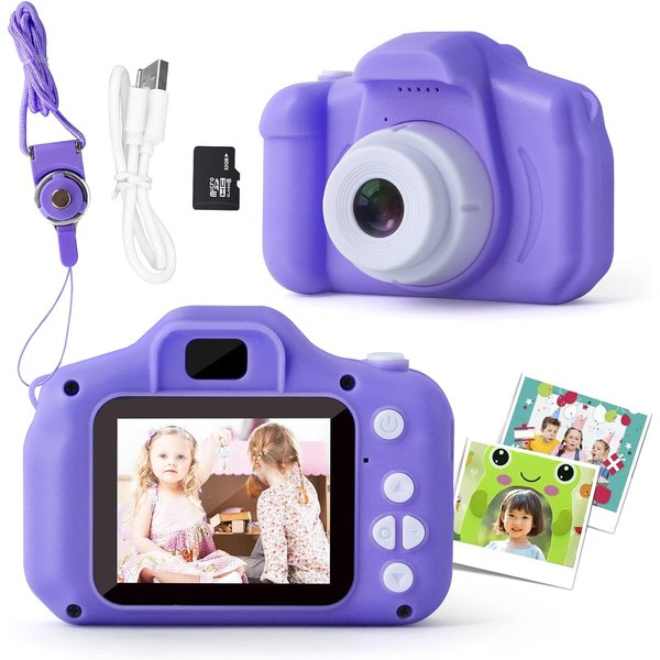 Tyseoome Kids Camera,Toddler HD Digital Video Cameras Christmas Birthday Gift,Toys for 3 4 5 6 7 8 9 10 11 12 Years Old Girls Boys with 32GB SD Card
