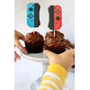 Video Game Cupcake Toppers 24PCS,Switch Game Controller Theme Cupcake Decorations,Birthday Cake Decorations Picks for Boys Gaming Themed Birthday Party