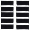 Yeshan Wide face mask headbands for women With Soft Stretchy Black Bandana Headbands Elastic Yoga Sports Headwrap,Pack of 10