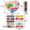ceiba tree Valentines Day Cards with Finger Skateboards for Kids Classroom Exchange Gift Party Favors