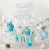 Older Wiser Hotter Birthday Banner, Funny Birthday Decorations for Adults Party Decorations, Happy Birthday Sign Birthday Decorations for Women Men, 30th 40th 50h 60th 70th Birthday Decor Supplies