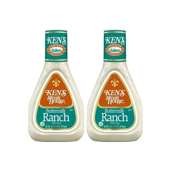 Ken’s Steak House Dressing, Gluten Free, Use as Dressing, Spread or Dipping Sauce for Added Flavor (Buttermilk Ranch)