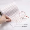 Clear Vinyl Transfer Paper Tape Roll 6" x 50 Feet Clear w/Red Alignment Grid - Application Transfer Tape Perfect for Self Adhesive Vinyl for Signs Stickers Decals Walls Doors & Windows