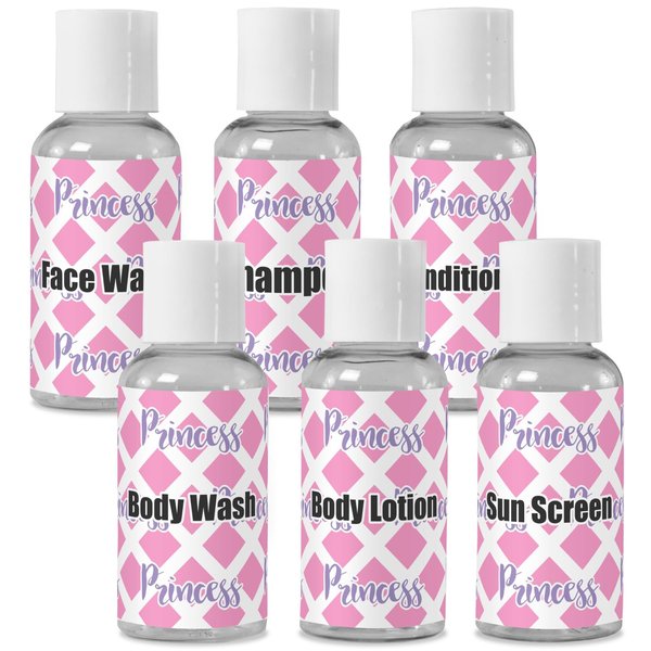 Personalized Diamond Print w/Princess Travel Bottles