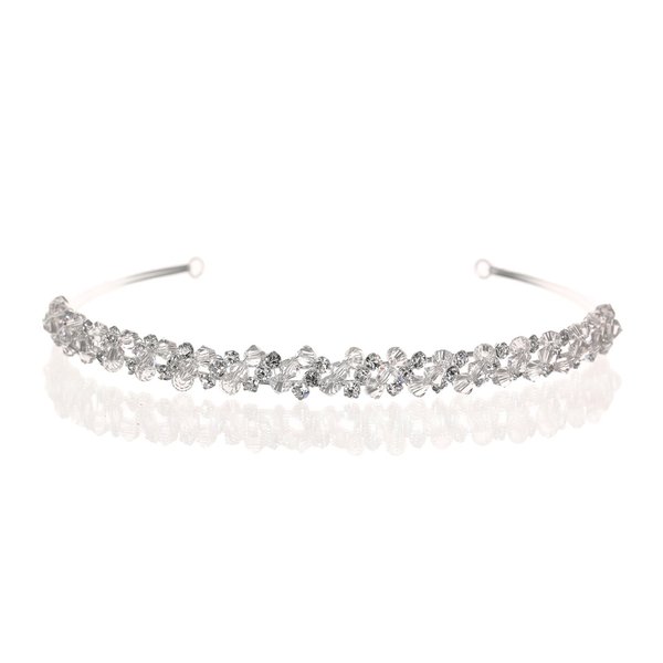 SAMKY Wedding Bridal Crown Rhinestone Crystal tiara Headpiece Bride's Hair Accessorie