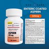 GeriCare Enteric Coated Aspirin Tablets 325mg (200 Count) NSAID Pain Reliever & Fever Reducer for Adults- Regular Strength Aspirin for Headache Arthritis Menstrual & Muscle Pain