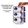 Marketing Holders Rotating Business Card Holder Acrylic Counter Holds 3.5" x 2" Appointment Cards for Studios Galleries Sales and Marketing Professionals Hotels Hospitality Concierge 9 Pocket Clear