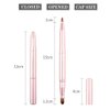 Exquisite Professional Lip Brush Multi-Purpose Two-Head Applicators-Retractable Lipstick Brushes- Lipstick Gloss Makeup Brush Tool For Women and Girls (Two-Head)