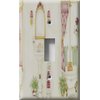 SnazzySwitch Pedestal Sink Bathroom Decorative Light Switch Cover - Single Toggle Wall Plate