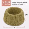 Evergreen Pet Supplies [4 Pack] Furry Friends Timothy Hay Chewing Bowl for Small Pets & Bunnies - Edible Bowls for Guinea Pig Treats - Ferret & Rabbit Toys - Guinea Pig Food Bowl - Bunny Toys