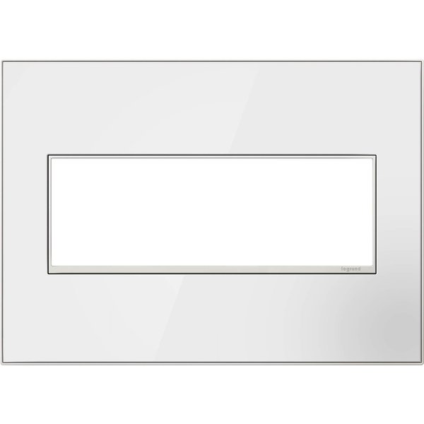Legrand adorne Mirror White, 3-Gang Wall Plate, AWM3GMW4