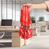 VELATYVIO 25 Sets Visitor Badge Lanyard with Clips Breakaway Reusable Temporary PVC Pass Card for Event Fundraising Company Exhibition Guest School Activities 3.54 x 2.13inch Red