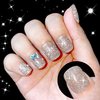 YTD Likomey Reflective Glitter Gel Nail Polish,15ml Champagne Gold Flash Diamond Shimmer Gel Polish,Sparkly Shiny Salon Manicure Spring Gift UV Nail Gel Varnish,SZ012