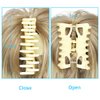 YOLANFAIRY Messy Bun Hair Piece Claw Clip in Hair Buns Hair Piece for Women Straight Short High Ponytail Extension Tousled Updo Faux Hair Bun Scrunchies for Girls (Dirty Blonde Mix Blonde)