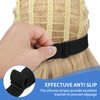 RTWYG 3 pcs Black Adjustable Elastic Band for Wigs Silicone Wig Grip Band Nonslip Wig Elastic Bands Adjustable wig band Removable Elastic Wig Strap Wig Straps Accessories for Sewing