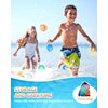 CHINIKO Reusable Water Balloons 15PCS, Summer Toy Pool Beach Toys for Kids Ages 3-12, Water Balloons Rapid-Filling Magnetic Self-Sealing for Outdoor Games, Family, Summer Fun Party