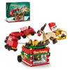 KAZI Christmas Train Building Toys for Kids,Christmas Train Sets with Santa Claus and Reindeer,Christmas Decorations for Tabletop & Home,Christmas Party Favors, for Boys Girls Ages 8+