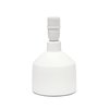 Simple Designs LT2080-OFF Mini Bocksbeutal Concrete Table Lamp, Off White