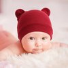BQUBO Newborn Baby Hats Bear Ears and Mittens Sets Preemie Cotton Caps Baby Boy Girl Infant Hospital Beanie for 0-3 Months