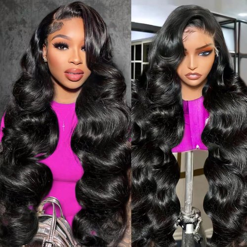 Yesbest Body Wave 13x6 Lace Front Wigs Human Hair Pre Plucked Glueless Wig Human Hair 180% Density Body Wave Human Hair Wig Frontal Wigs Human Hair for Women 13x6 HD Lace Front Wigs Human Hair 24 Inch