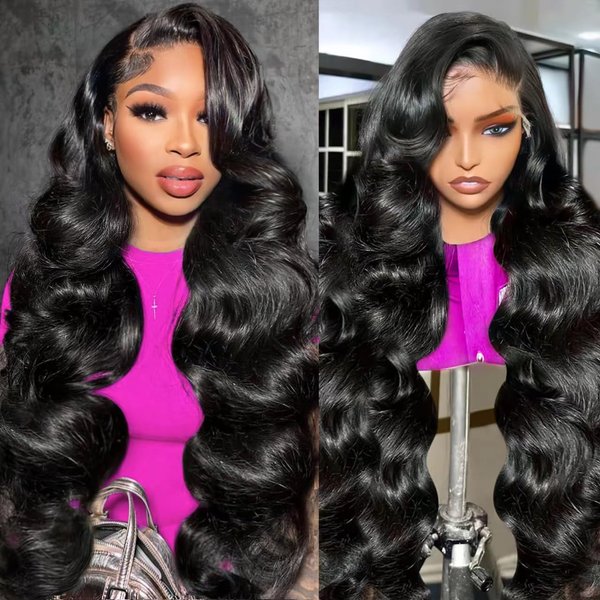 Yesbest Body Wave 13x6 Lace Front Wigs Human Hair Pre Plucked Glueless Wig Human Hair 180% Density Body Wave Human Hair Wig Frontal Wigs Human Hair for Women 13x6 HD Lace Front Wigs Human Hair 24 Inch